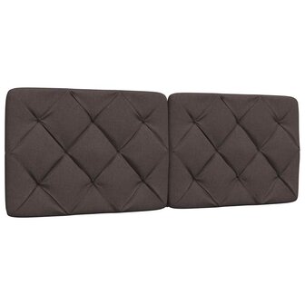 Hoofdbordkussen 120 cm stof donkerbruin 1