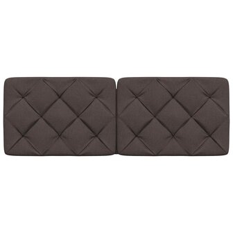 Hoofdbordkussen 120 cm stof donkerbruin 4