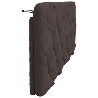 Hoofdbordkussen 120 cm stof donkerbruin 5