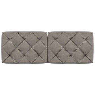 Hoofdbordkussen 120 cm stof taupe 4
