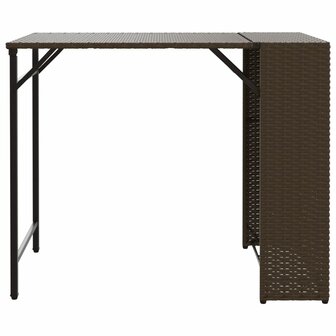5-delige Tuinset inklapbaar poly rattan bruin  5