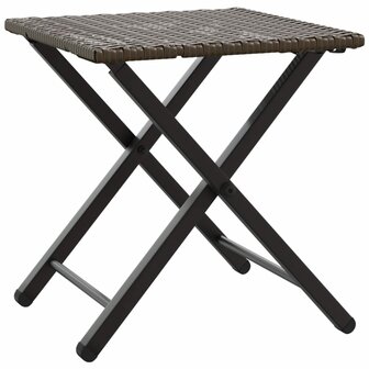 5-delige Tuinset inklapbaar poly rattan bruin  6
