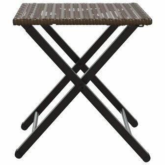 5-delige Tuinset inklapbaar poly rattan bruin  7