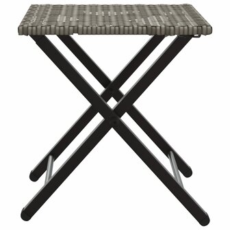 5-delige Tuinset inklapbaar poly rattan grijs  7