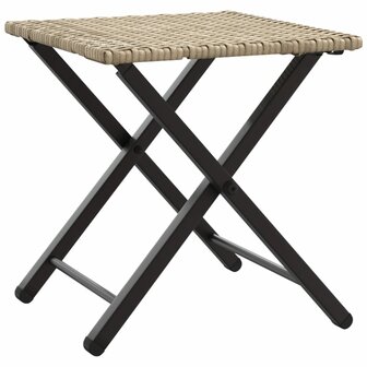 5-delige Tuinset inklapbaar poly rattan beige  6