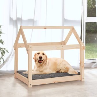 Hondenmand 81x60x70 cm massief grenenhout 3