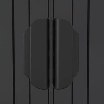 Tuinschuur 192x191x223 cm gegalvaniseerd staal antracietkleurig 6