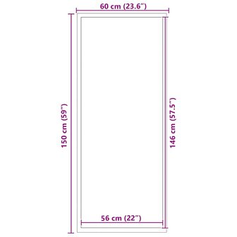 Deurmat 60x150 cm bruin 7