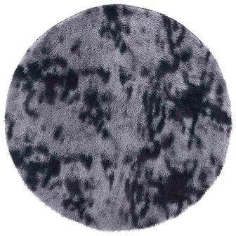 Hoogpolig vloerkleed NAVARRA 120x120 cm polyester donkergrijs 2