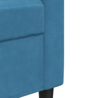 Tweezitsbank 120 cm fluweel blauw 7