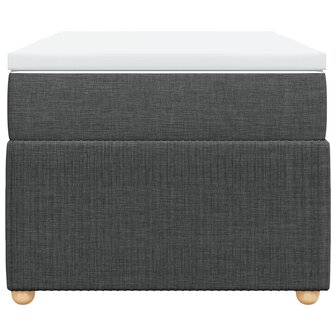 Boxspring met matras stof donkergrijs 80x200 cm 4