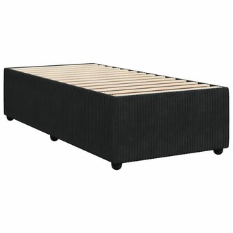 Boxspring met matras fluweel zwart 80x200 cm 5