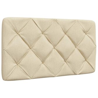 Bed met matras stof cr&egrave;mekleurig 80x200 cm 9