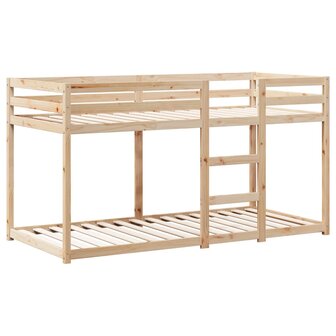 Stapelbed 75x190 cm met dak massief grenenhout 5