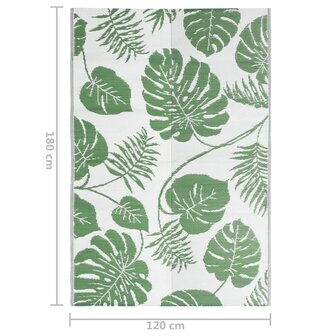 Buitenkleed ARAKIL 120x180 cm polypropeen groen 7