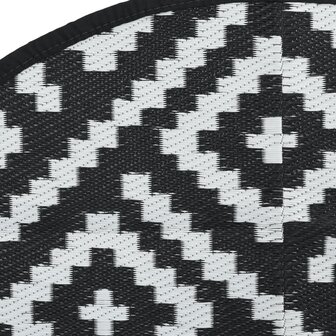 Buitenkleed ARAKIL &Oslash;160 cm polypropeen wit en zwart 5