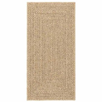Vloerkleed ZIZUR binnen en buiten 60x110 cm jute look 4