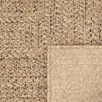 Vloerkleed ZIZUR binnen en buiten 60x110 cm jute look 6