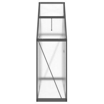 Tuinkas met basisframe 169x58x195 cm aluminium antracietkleurig 4
