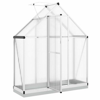 Tuinkas met basisframe 169x58x202 cm aluminium zilverkleurig 6