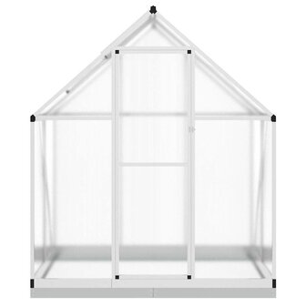 Tuinkas met basisframe 169x114x202 cm aluminium zilverkleurig 3