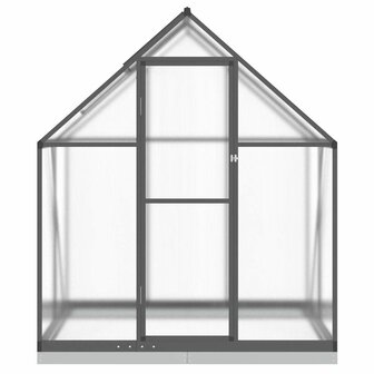 Tuinkas met basisframe 169x114x202 cm aluminium antracietkleur 3