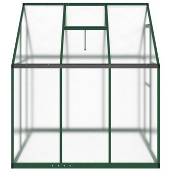 Tuinkas met basisframe 169x169x195 cm aluminium groen 4