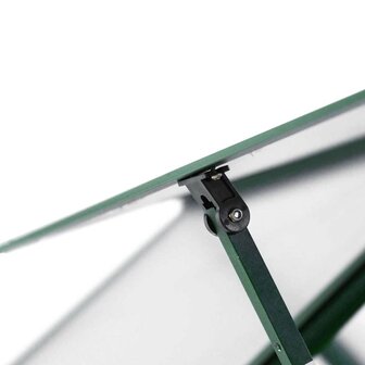 Tuinkas met basisframe 169x169x195 cm aluminium groen 9