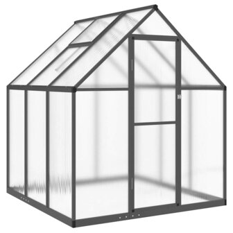 Tuinkas met basisframe 169x169x195 cm aluminium antracietkleur 2