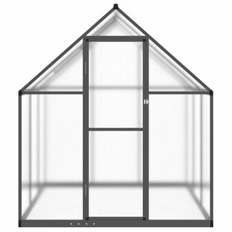 Tuinkas met basisframe 169x169x195 cm aluminium antracietkleur 3