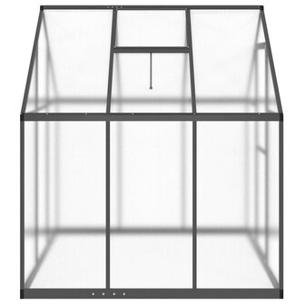Tuinkas met basisframe 169x169x195 cm aluminium antracietkleur 4
