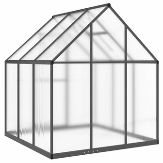 Tuinkas met basisframe 169x169x195 cm aluminium antracietkleur 5