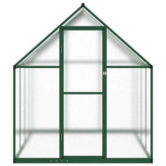 Tuinkas met basisframe 224x169x195 cm aluminium groen 3