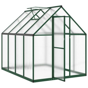 Tuinkas met basisframe 224x169x195 cm aluminium groen 6