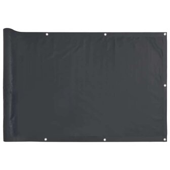 Balkonscherm 300x120 cm PVC antracietkleurig 2