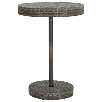 5-delige Tuinbarset met kussens poly rattan grijs 5