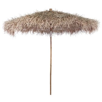 Parasol van bamboe met dak van bananenbladeren 210 cm 1
