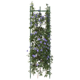 Tomatenkooien 4 st 116 cm staal en polypropeen 1