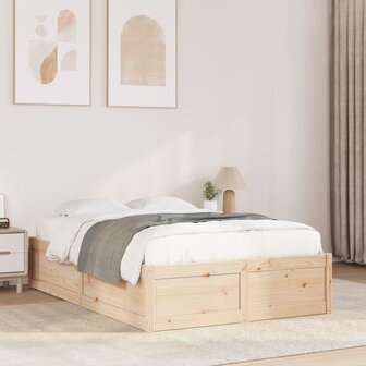Bedframe zonder matras massief grenenhout 120x190 cm 1