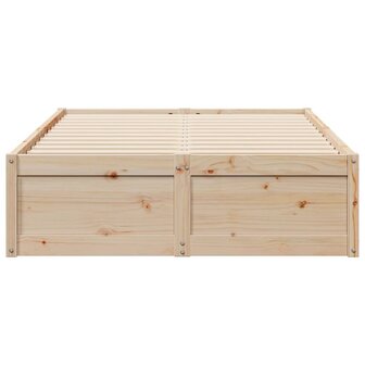 Bedframe zonder matras massief grenenhout 120x190 cm 4