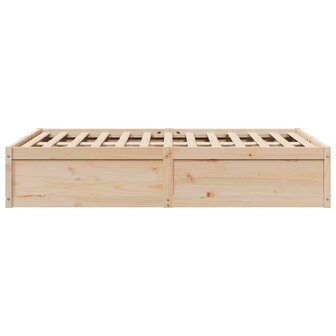 Bedframe zonder matras massief grenenhout 120x190 cm 5