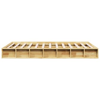 Bedframe zonder matras 120x200 cm massief hout eiken 7