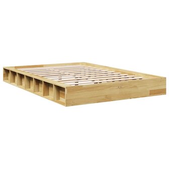 Bedframe zonder matras 120x200 cm massief hout eiken 8