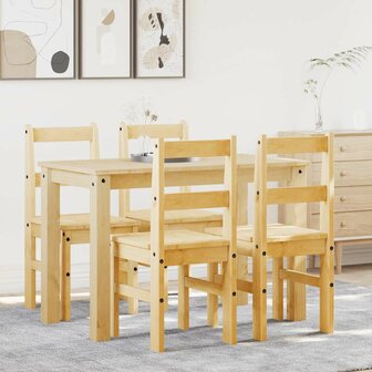 5-delige Eethoek Panama massief grenenhout 1