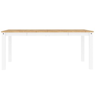 7-delige Eethoek Panama massief grenenhout wit 9