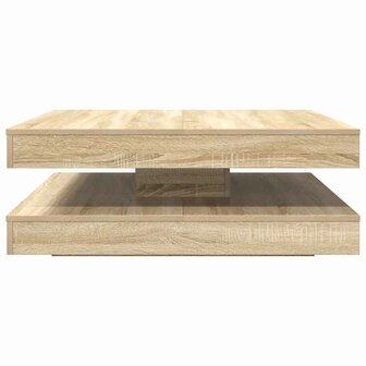 Salontafel 360 graden draaibaar 90x90x34,5 cm sonoma eikenkleur 4