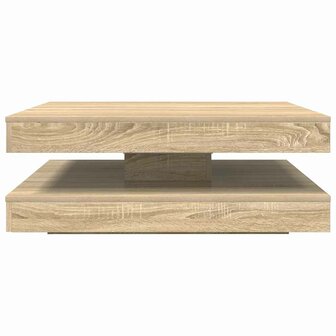 Salontafel 360 graden draaibaar 90x90x34,5 cm sonoma eikenkleur 5