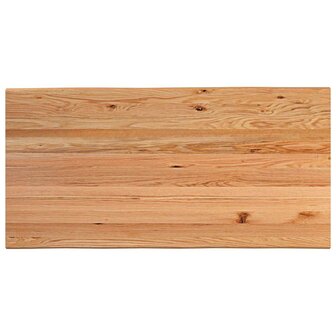 Eettafel met natuurlijke rand 200x100x74 cm massief eikenhout 6