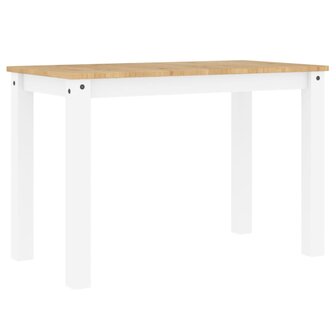 Eettafel Panama 117x60x75 cm massief grenenhout wit 6