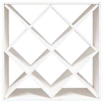 Wijnkast 62x25x62 cm massief grenenhout wit 5